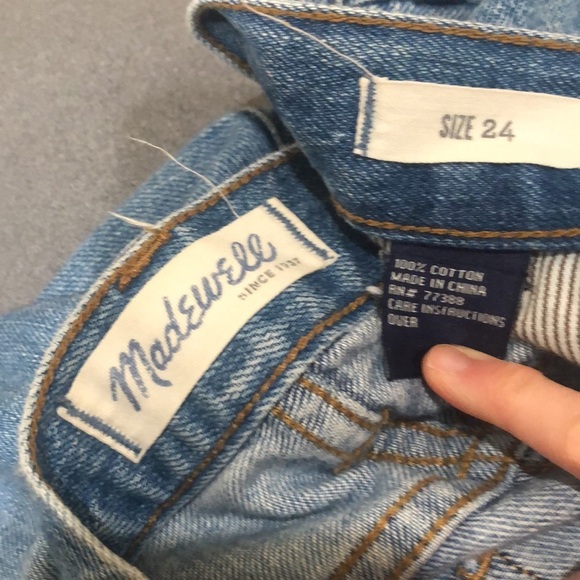 Madewell Slim Fit Jeans 24 Blue Denim - Picture 8 of 10